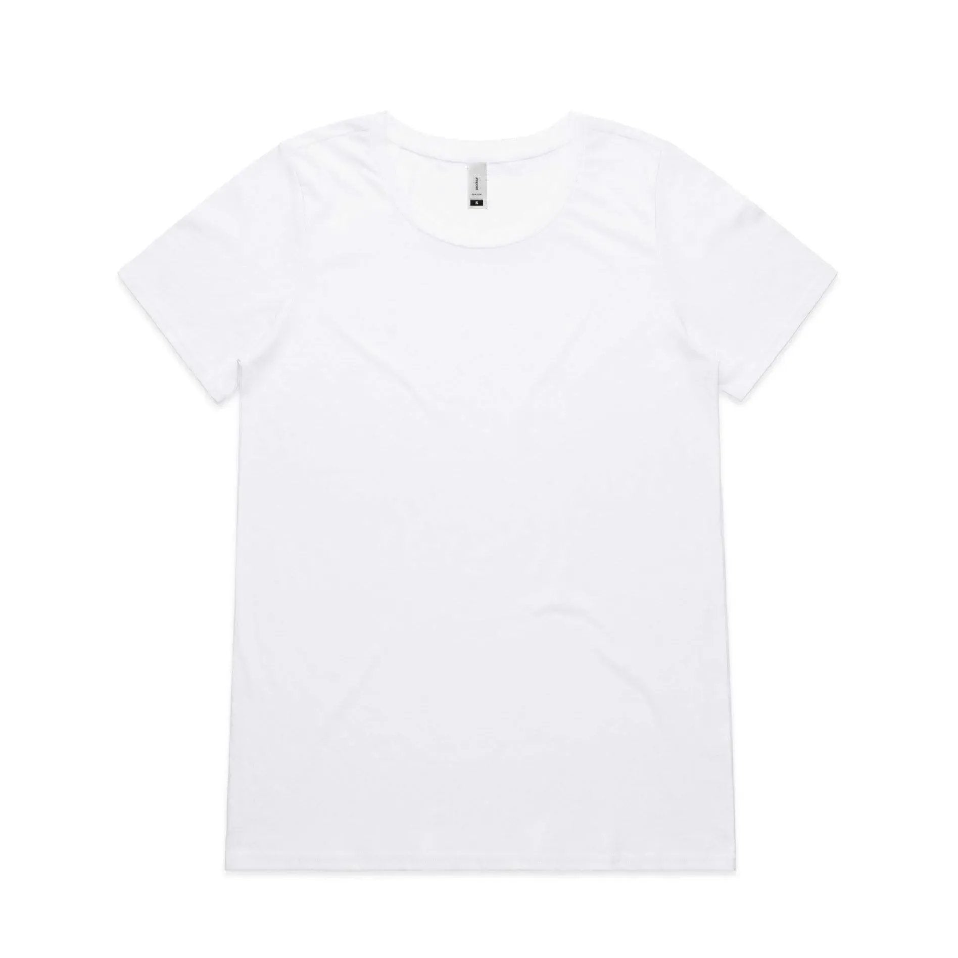 As Colour Women's shallow scoop tee 4011 Casual Wear As Colour WHITE XSM